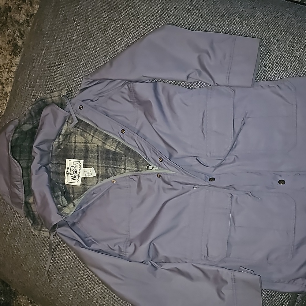 Vintage Woolrich Women’s Wool Lined Hooded Parka Jacket Coat Made In USA S